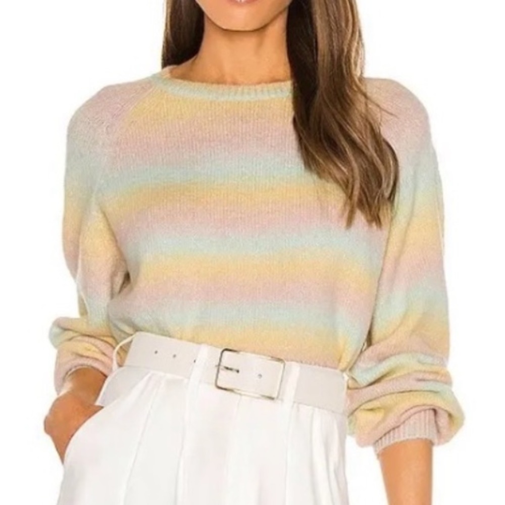 B B Dakota ombre crewneck sweater